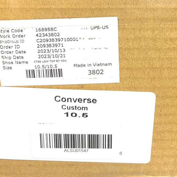 Converse Ctas Low Shoes Skate Casual Men's Size Navy Canvas Custom 168958C-WBP - Picture 10 of 12